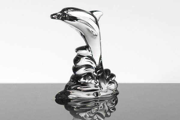 FIGURINA DELFIN 7 CM DIN CRISTAL DE BOHEMIA