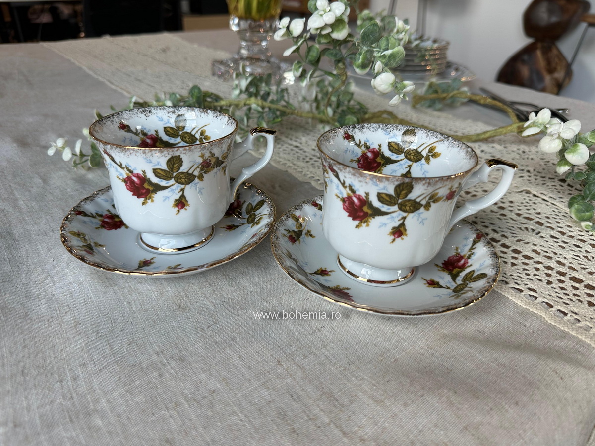 SERVICIU DE CAFEA/ CEAI 240 ML - 6 PERSOANE IWONA IMPERIAL ROSE