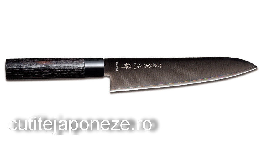 Cutit Profesional Japonez Gyutoh, Tojiro Zen Black FD-1565, 24cm