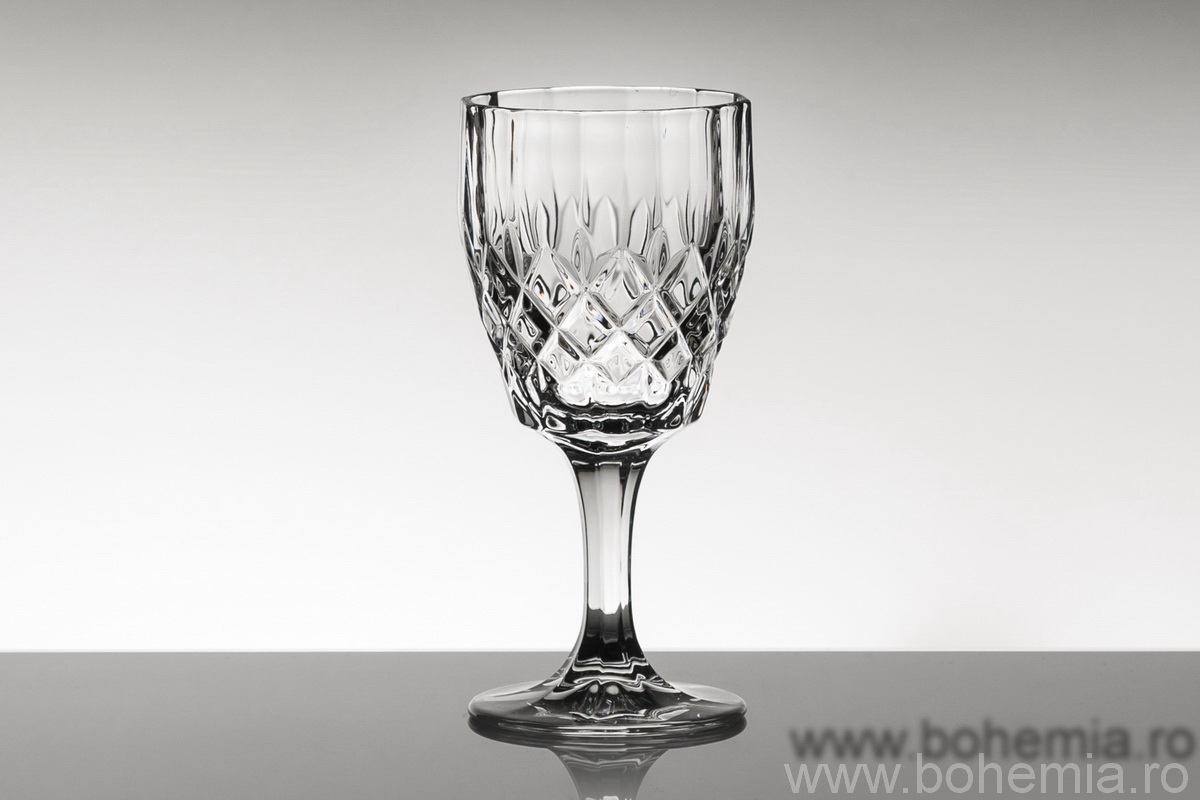 PAHARE DE VIN ALB 170 ML DIN CRISTAL DE BOHEMIA- COLECTIA ANGELA