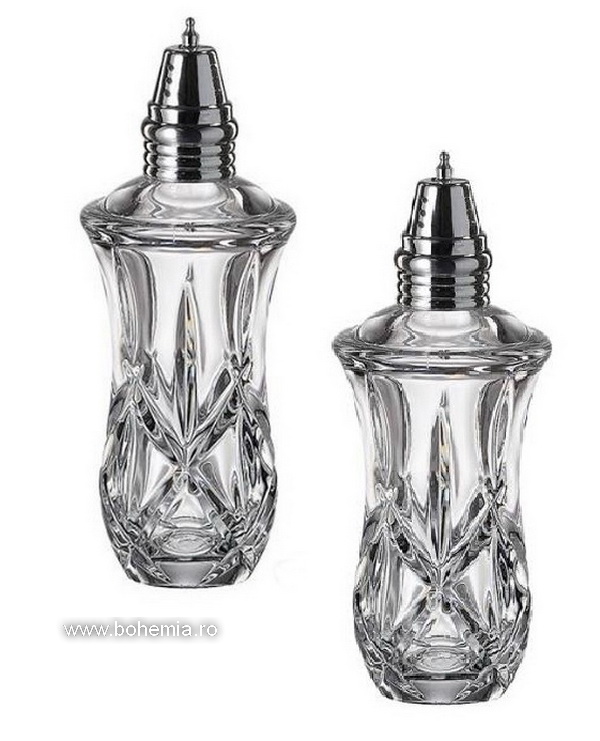 SET SOLNITE 13.5 cm DIN CRISTAL DE BOHEMIA - SHEFFIELD