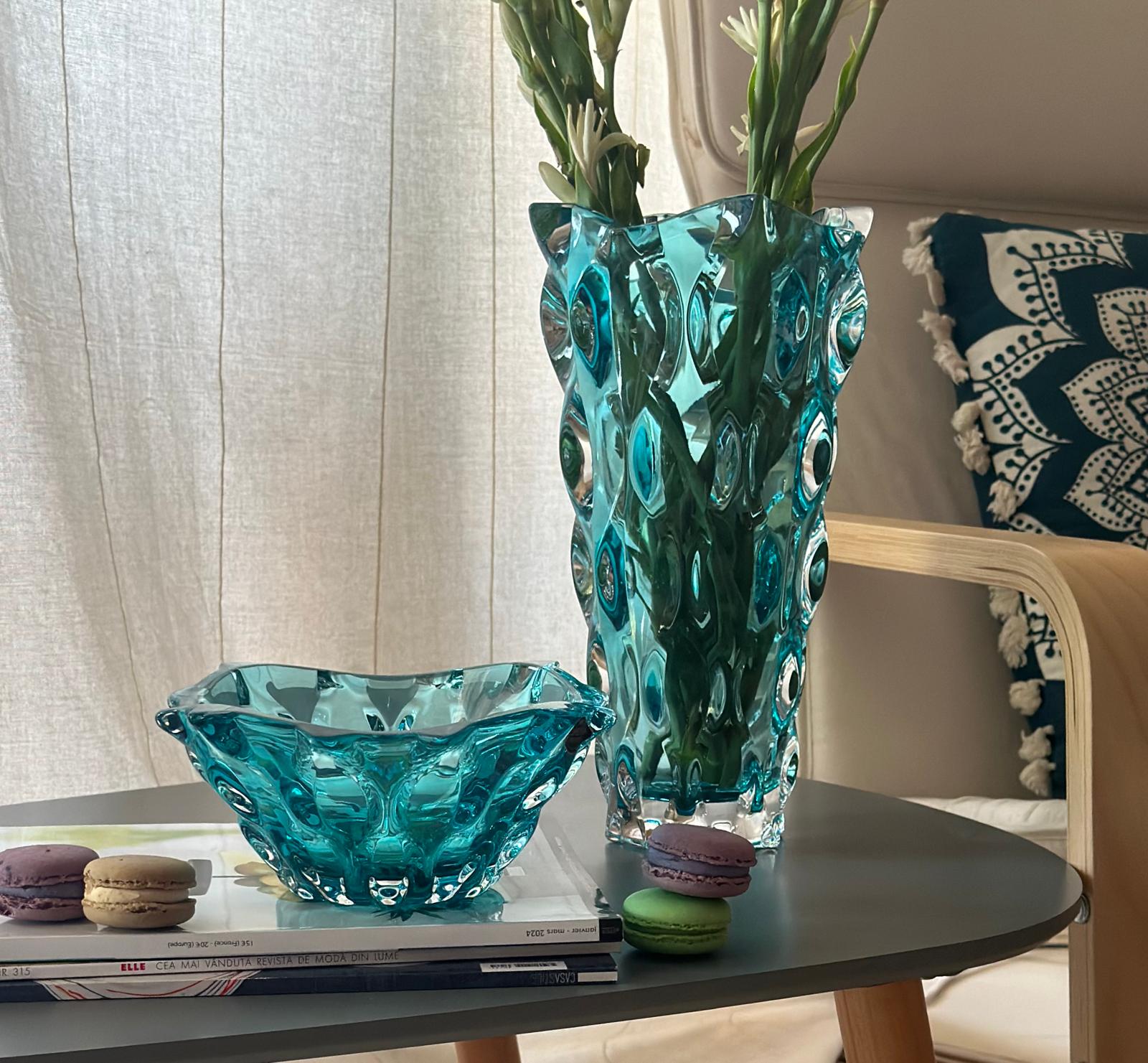 Bohemia Crystalin Samba Bowl and vase