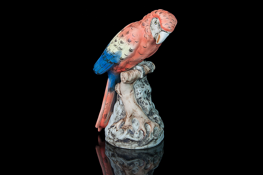 Figurina Papagal din portelan de Bohemia