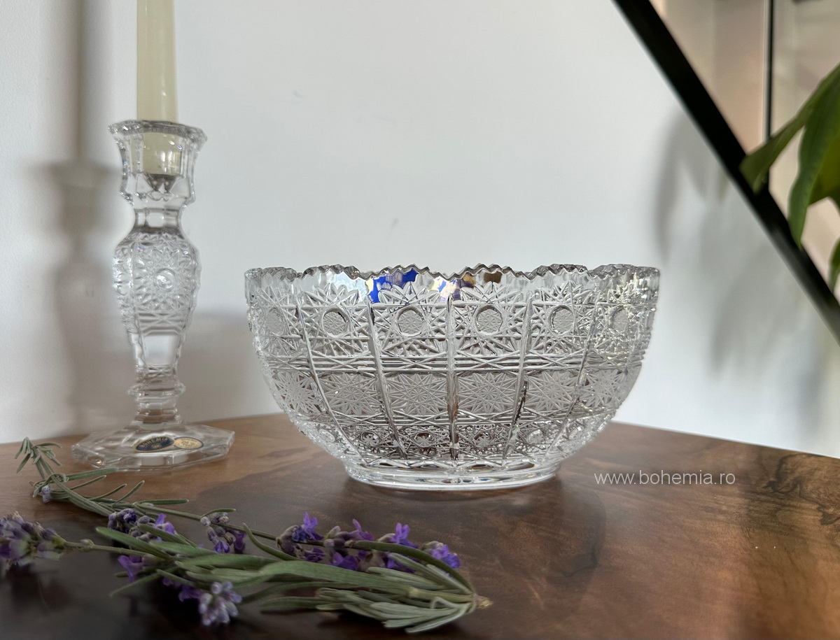 BOL LUCRAT MANUAL 20.5 CM SI SFESNIC CRISTAL BOHEMIA-THEA PK