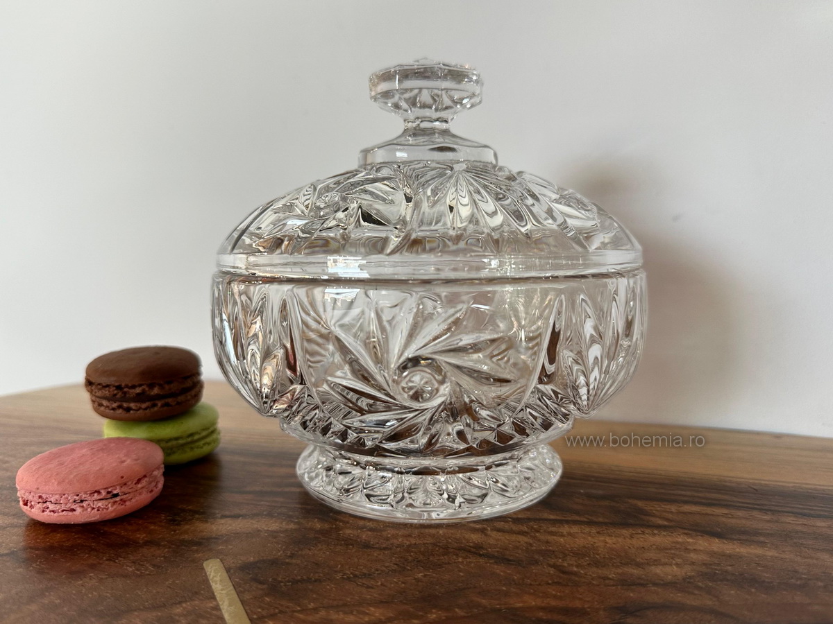 CASETA 15 CM DIN CRISTAL DE BOHEMIA - COLECTIA INGRID