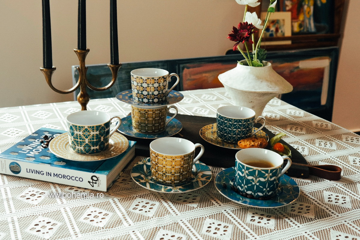 SERVICIU DE CEAI/CAFEA 250 ML - 6 PERSOANE DOMINO