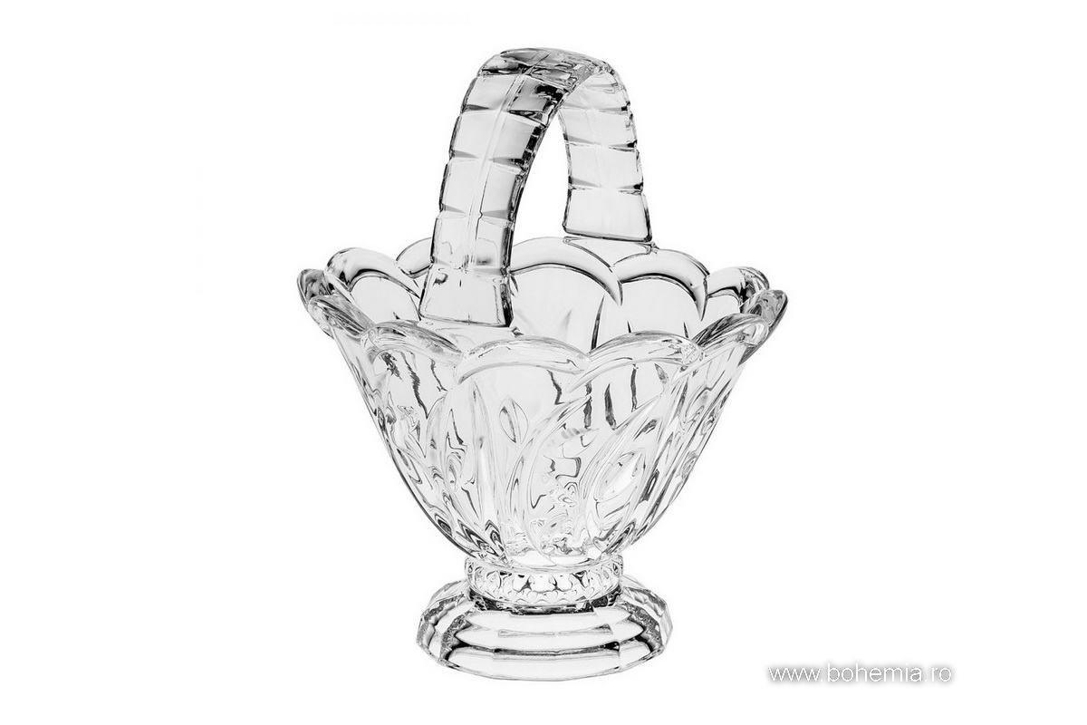 COS DIN CRISTAL DE BOHEMIA 21.5 CM - DECOR FLOWER