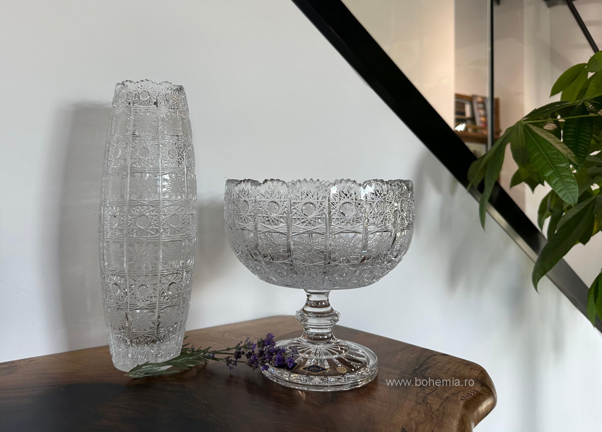 SET VAZA SI BOL LUCRATE MANUAL CRISTAL BOHEMIA- THEA PK
