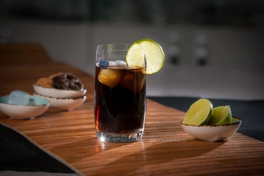 PAHARE APA, SUC 380 ml BOHEMIA CRISTALIN -COLECTIA PAVO