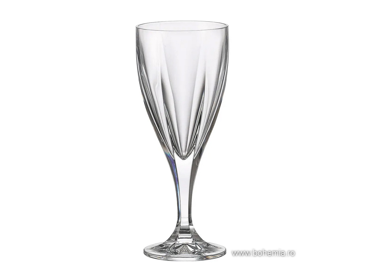 PAHARE VIN ALB/ROSE/ROSU 220 ml CRISTAL DE BOHEMIA - VICTORIA