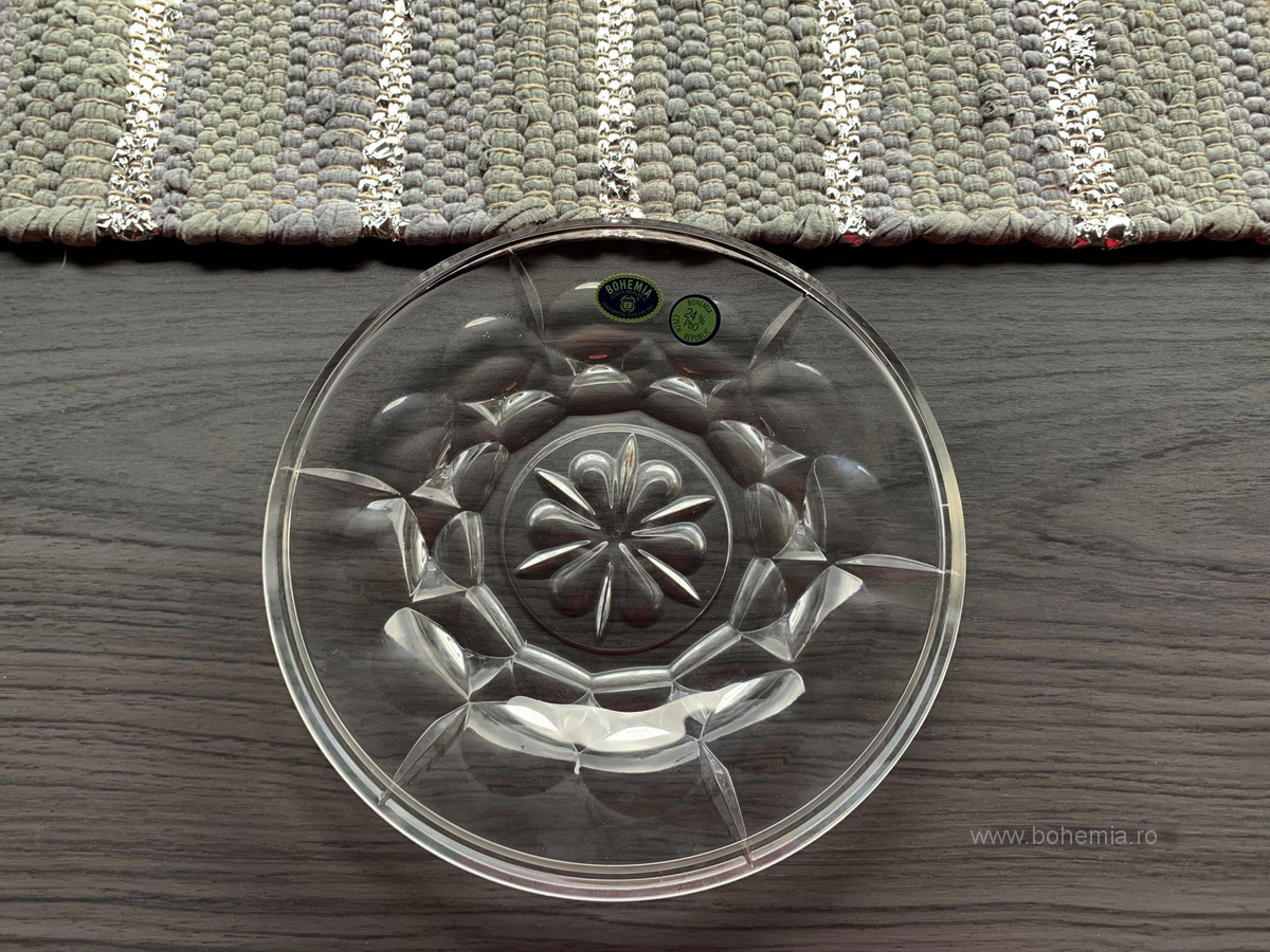 PLATOU MIC 18.5 CM CRISTAL BOHEMIA- COLECTIA SOHO