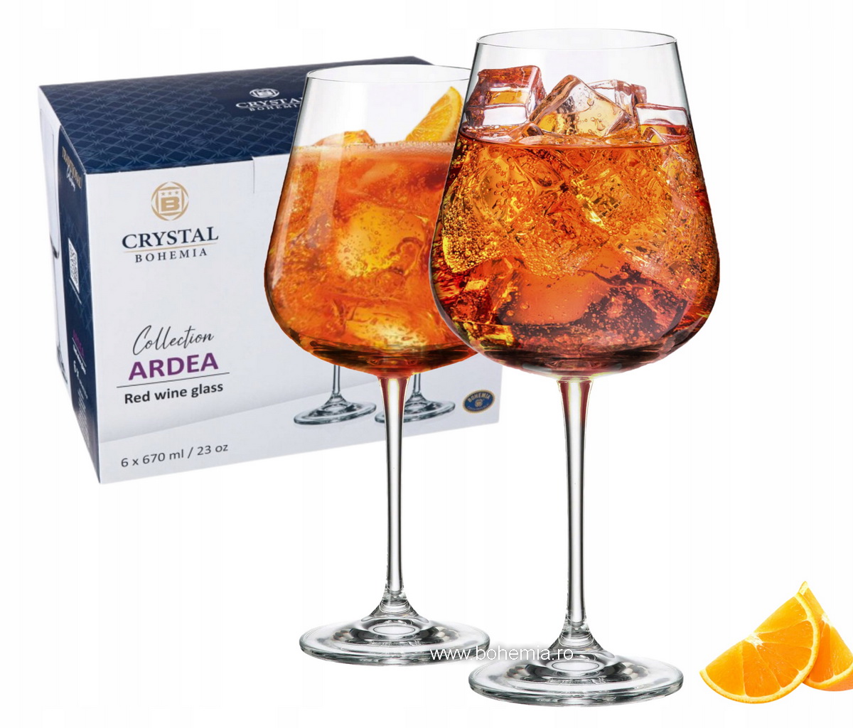 PAHARE APEROL SPRITZ 670 ML BOHEMIA CRISTALIN- ARDENT ARDEA