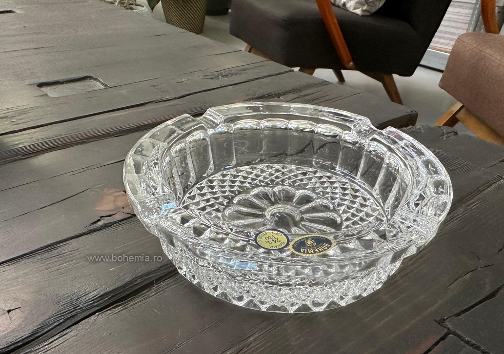 SCRUMIERA 18 CM CRISTAL DE BOHEMIA - BRITTANY