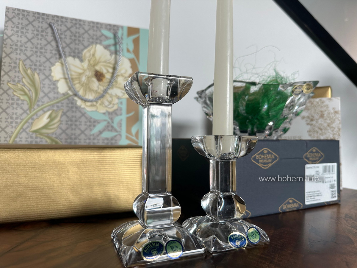 SET 2 SFESNICE DIN CRISTAL DE BOHEMIA - SERENITY
