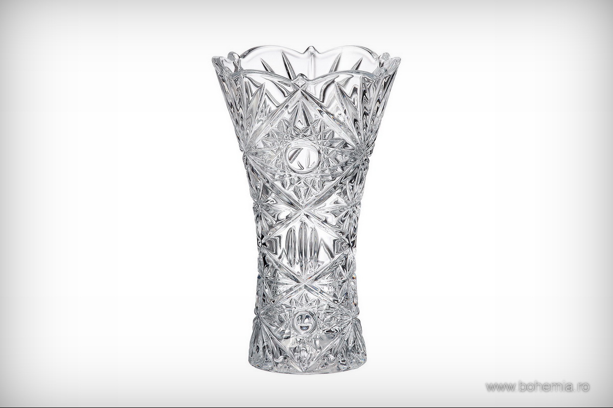 VAZA BOHEMIA CRISTALIN 25 cm - COLECTIA MIRANDA NOVA