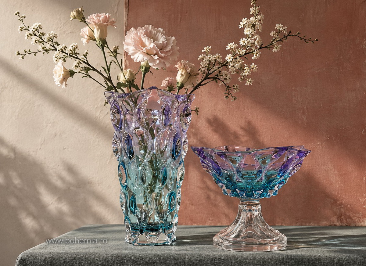 Bohemia Crystalin Samba Bowl and vase